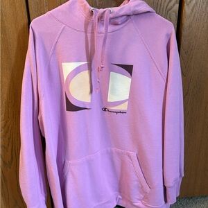 Champion Pink Women's Plus Size 3X Hoodie with Logo